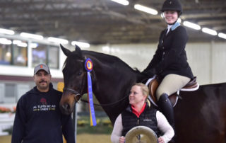Emily Yslas and McLovin winners of the NAL Adult Hunter Classic at Ledges